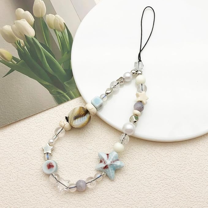 Beaded Camera Wrist Strap Cute Digital Camera Charm Lanyard Phone Chain Keychain Beaded Phone Lanyard Bag Charm - Image 8