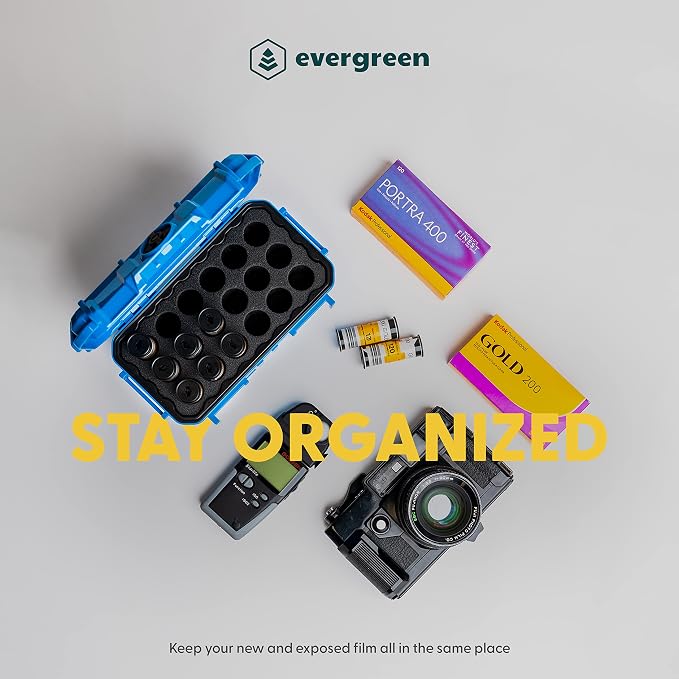 Evergreen 120mm Film Storage Case | Holds 18 Rolls of Medium Format Film | Waterproof, Crushproof, & Freezer Safe (Green) - Image 3