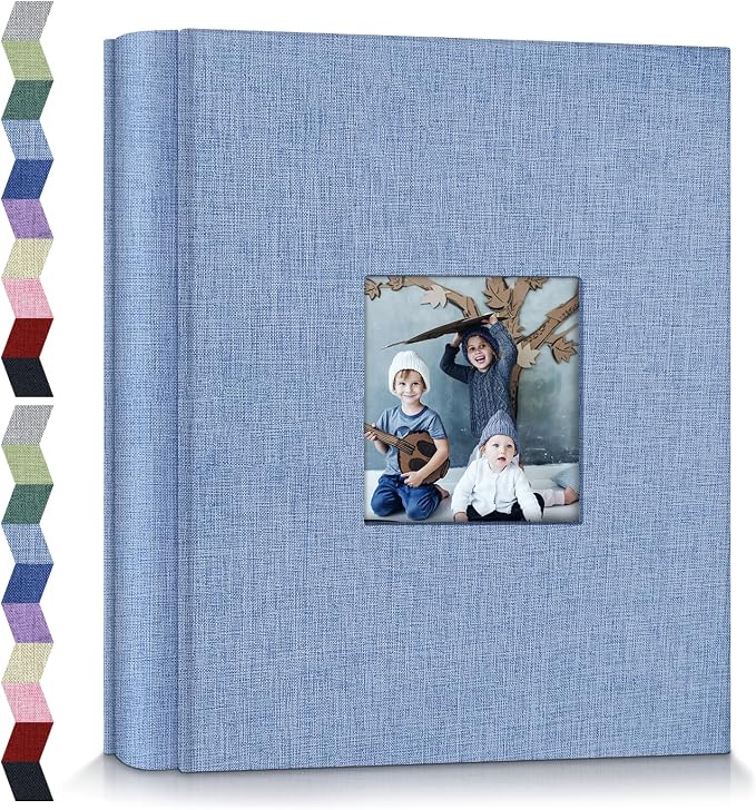 popotop Photo Album 4x6-600 Photos Photo Books with 600 Horizontal and Vertical Pockets,Linen Cover Albums for Family Wedding Anniversary Baby Vacation Pictures by Popotop