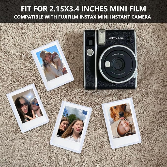 Mini Magnetic Picture Frame for Fujifilm Instax Mini Instant Camera | Fits Mini 13/12/11/41/SE/EVO Camera 2.15"x3.4" Films, Mini Magnet Picture Frames for Fridge, Home, School, White, 20 Pack - Image 4