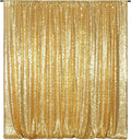 Poise3EHome 8FT x 10FT Sequin Photography Backdrop Curtain for Party Decoration, Golden by Poise3EHome