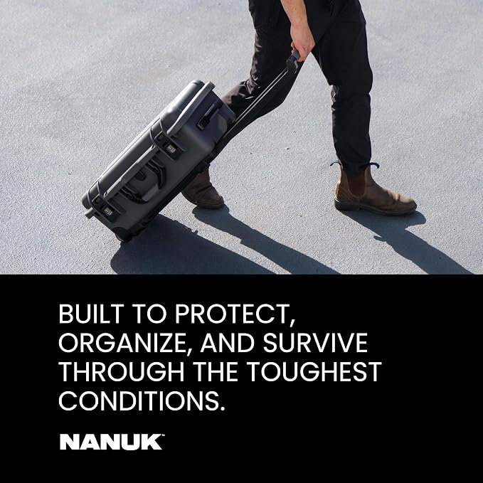 NANUK 935 Pro Photo Kit Camera Case, Waterproof Wheeled Hard Case, Carry-On | 22” x 14” x 9”, Protects Cameras & Lenses During Travel, Padded Dividers, Lockable, For DSLR & Mirrorless Cameras, Cyan - Image 6
