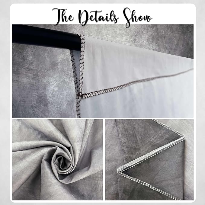 Abstract Photography Backdrop for Photoshoot 8x10ft,Grey,No Stand | Professional,Polyester Fabric,Roller Pocket on Top,Vintage Portrait Photo Props Booth Background,Photoshoot Studio - Image 5
