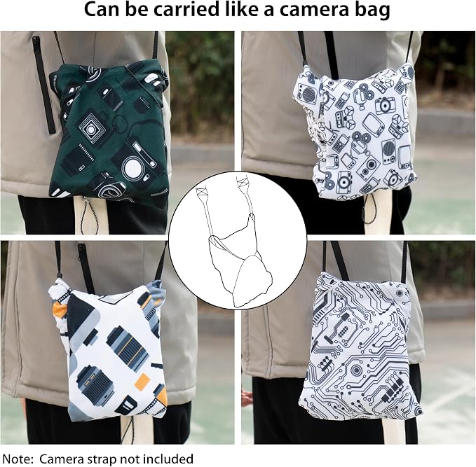 Camera Wrap, Protective Wrap Anti-Scratch Lens pouche, Magic Self-Adhesive Cloth, Universal Storage Cloth for DSLR, Smartphones, Laptops, electronics,Cosmetic,whatever you need to protect - Image 4