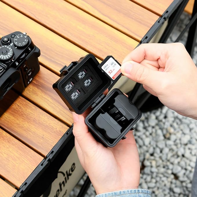 JJC Portable Camera Battery Memory Card Case,Battery Holder Organizer Box for 2x Canon LP-E17 LP-E12 LP-E10 Fuji NP-W126 NP-W235 Nikon EN-EL14A EN-EL25 Sony NP-FZ100 NP-FW50 DMW-BLG10 Battery and More - Image 8