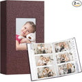 Vienrose 4x6 Photo Album, 2 Pack, 600 Photos, Purple | Linen Cover, Photo Album Book, Baby Memory Book, Wedding Family by Vienrose