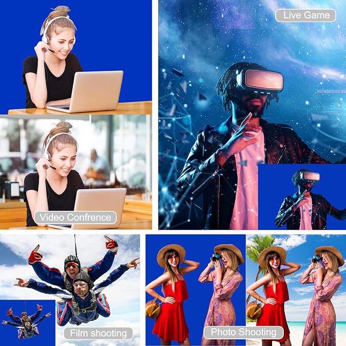 10 X 7 FT Royal Blue Backdrop for Photography, Polyester Fabric Background | Chromakey Blue Screen Photo Background Curtain Seamless for Video Meeting Photoshoot Party - Image 6