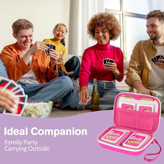 ProCase Hard Playing Card Game Carrying Case, Holds 300+ Cards -Pink | Travel Storage Box, Compatible with UNO, Five Crowns, SKYJO, PlayMonster and More Card Games, Case Only - Image 7