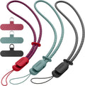 SURPHY 3 Pack Phone Wrist Strap, Phone Lanyard with Cellphone Tether Tab | Phone Strap Charm, Camera Wrist Strap with 2-Color Braided, Phone Wristlet, Wrist Lanyard for Case by SURPHY