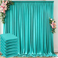 10 ft x 30 ft Wrinkle Free Turquoise Backdrop Curtain for Parties, Thick Polyester Teal Photo Backdrop Drapes,6 Panels 5ft x 10ft for Baby Shower Wedding Engagement Birthday Mermaid Party by Outpain