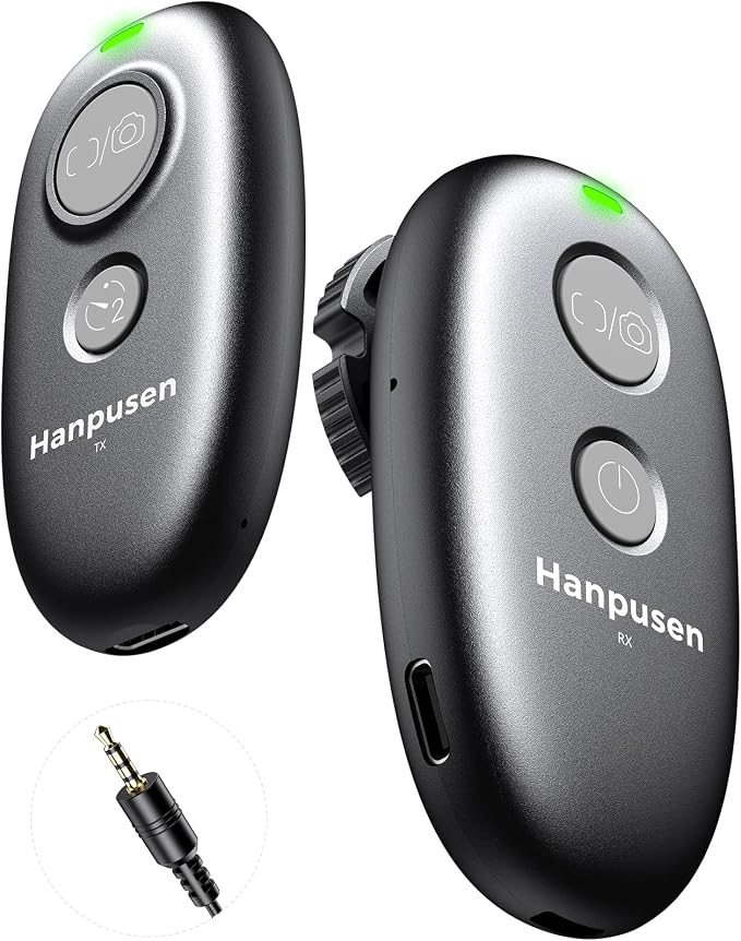 for Panasonic LUMIX Camera Rechargeable Remote Shutter Release | Wireless Remote Control for LUMIX S1II/S1IIE/S1RII/GH7/GH4/G9 II/G97/G7/G97/BS1H/BGH1/S1H/FZ1000 II, No Disposable Batteries by HANPUSEN