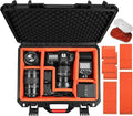 Camera Hard Case DSLR SLR Lens Waterproof Travel Weatherproof Cases | Large Carrying Protection Dividers For DJI Mavic/Air/Mini Drones for Sony FE 400-800mm For Gopro (Only Case) 16.2x12.8x7inch by STARTRCVCR