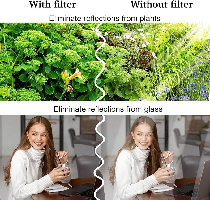 52mm Clip-On CPL Phone Camera Lens Filter, Polarizer Circular Filter, Ultra Slim Multi- Coated CPL Filter Compatible with iPhone 17/16/15/14/13 Samsung - Image 5
