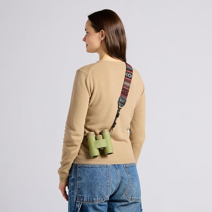 Nocs Provisions NocLoc Woven Tapestry Strap, Binocular & Camera Carry Accessory for All‑Day Comfort Hold - Thicket - Image 6
