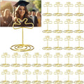 36 Pcs 2026 Graduation Gold Photo Holders for Table Centerpieces Metal Photo Holder Gold Picture Display Stands Menu Memo Clips for Graduation Party Table Decoration Supplies(Certificate) by Unknown