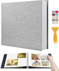 Large Photo Album Self Adhesive Scrapbook Album for 4x6 5x7 8x10 Pictures DIY Photo Book for Wedding, Anniversary, Christmas, Baby Shower, Ideal for Preserving Precious Moments by HoneyTolly