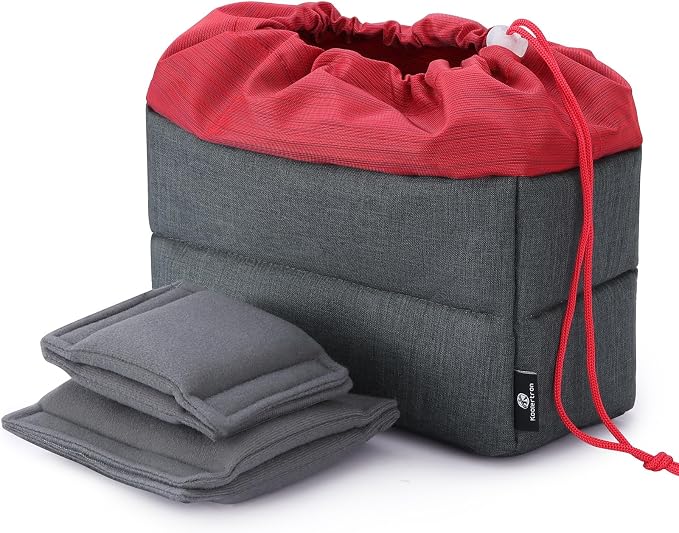 Koolertron Waterproof DSLR Camera Bag with Removable Insert, Adjustable Compartments, Fits in Camera Bags - Protective Case for DSLR/SLR Cameras & Accessories by Koolertron