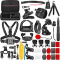 NEEWER 50 in 1 Action Camera Accessory Kit Compatible with GoPro Hero 12 11 10 9 DJI OSMO 4 3 2 Insta360 X3 X2 GO 3 SJCAM DBPOWER AKASO VicTsing APEMAN WiMiUS QUMOX Lightdow Campark Sony Sports DV | Compatible with Hero 12 11 10 9 OSMO 4 3 2 Insta360 X... by Neewer