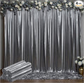 Outpain Thick 20 ft x 10 ft Black Silver Sequin Backdrop Curtain for Parties, Wrinkle Free Glitter Photo Backdrop Drapes 4 Panels 5x10ft Black Silver Back Drop Cloth for Wedding Photography Background by Outpain