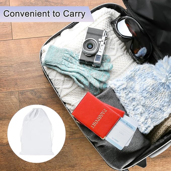 M METERXITY Ski Goggle Bag, Soft Microfiber Pouch Protective Storage Bags Case with Drawstring for Snow Goggles/Camera Lenses - Image 5