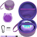 YouKnow Travel Case and Silicone Cover Compatible with Punirunes Interactive Toy Digital Pet, with Full Coverage PET Clear Film (Silicone and Carrying Case) (Purple) by YouKnow