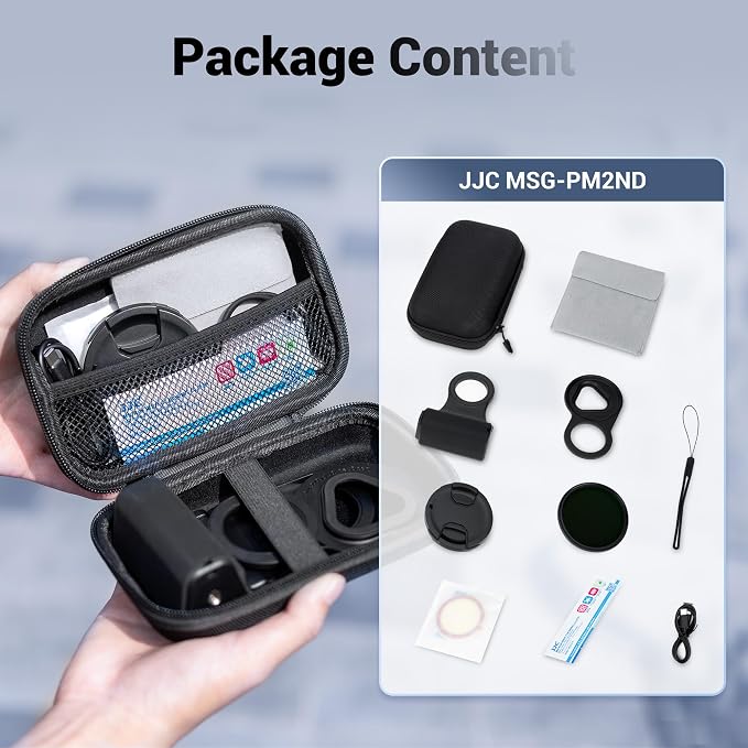 JJC 67mm iPhone Variable ND2-128 Filter with Magnetic Camera Grip Kit | Compatible with iPhone 17 16 15 14 Pro Max, Includes Wireless Remote Control, with 1/4" Tripod Screw for Video Recording - Image 6
