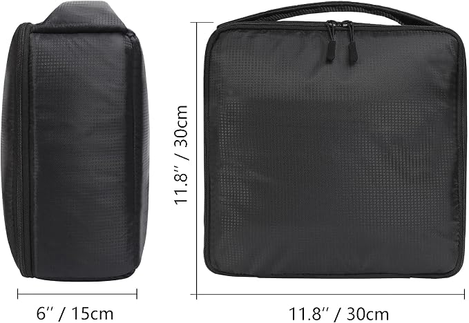 Water Resistant Camera Insert Bag DSLR SLR Camera Case Upgraded Version and Lens Storage Carrying Case (Black) - Image 2