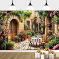 20X10ft Italian Theme Backdrop Italy Town Street Backdrop for Photography, Europe Village Town Landscape Photography Background Garden Tea Party Barnner Photo Studio Props, Color-4 by DRGILAU