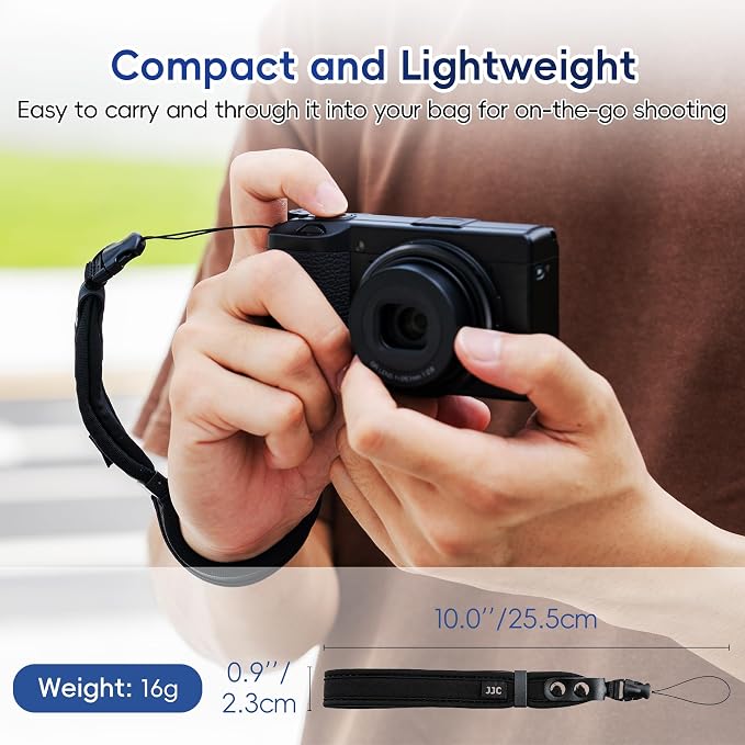 JJC Soft Neoprene Camera Wrist Strap for Compact Cameras with Quick Release | for Ricoh GR IV GR IIIx GR III HDF Monochrome Canon G7X Mark III II G9X Mark II Fujifilm X100VI Sony ZV-1 ZV-1F RX100 VI V IV - Image 7