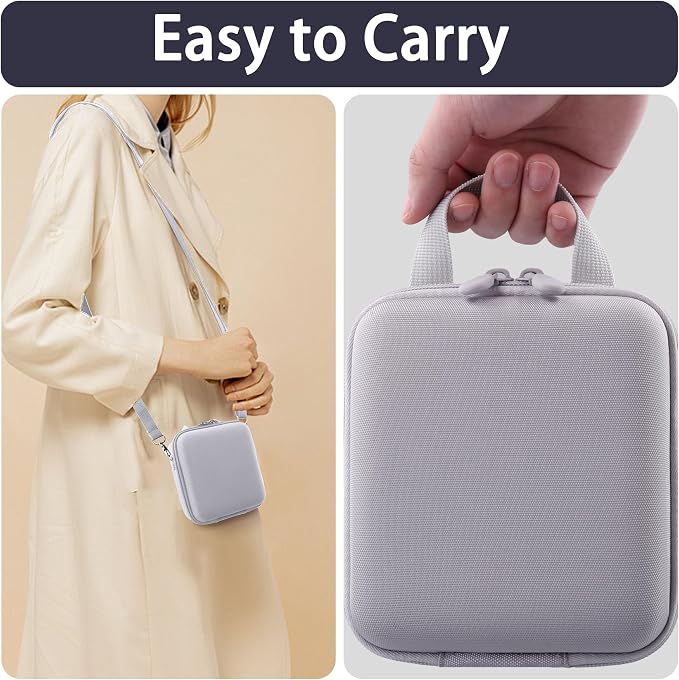 Case for KODAK PIXPRO AZ653/AZ401/AZ405/AZ425/AZ528 Digital Camera | Protective Storage Box, Portable Carrying Box, Smooth Zipper, Travel-ready, Shoulder Strap Covenient to Carry, White Case - Image 7