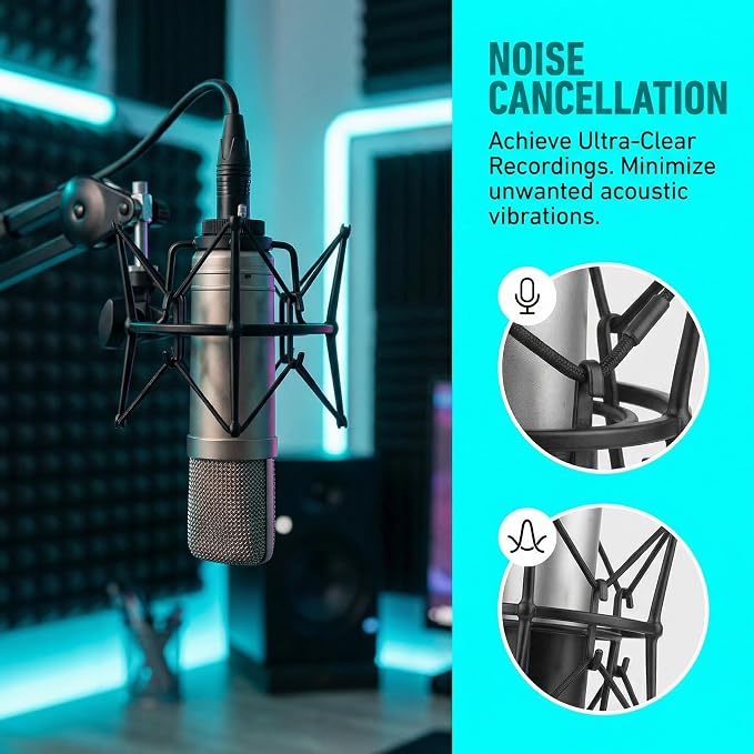 Garneck 10 Pack Microphone Shock Mount Rubber Bands – High Elasticity Replacement Belts Compatible with Most Mic Holders – Universal Vibration Isolator Rings for Studio Recording & Podcasting - Image 3