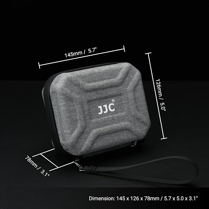 JJC Durable Lens Filter Pouch Case for 10 Circular ND UV Filters up to 95mm | Photography Filter Wallet Holds up to 10 Filters, Water-Resistant EVA Exterior with Zipper Closure, Includes Wrist Lanyard - Image 5