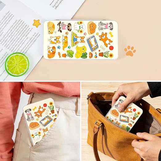 PERFECTSIGHT Switch Game Card Case for Nintendo Switch 2/ Lite / OLED, Switch 2 Game Holder Cartridge Case for 24 Game Cards and 48 SD Cards, Cute Kawaii Portable Compact Storage Box, Dog - Image 6