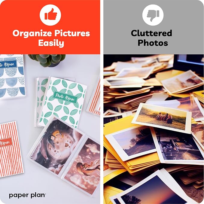 4x6 Photo Albums - (Set of 8), by Paper Plan, Mini Albums, Each Can Hold Up To 36 Photos, Works With Portrait and Landscape Pictures - Perfect for Storing Beautiful Memories - Image 6