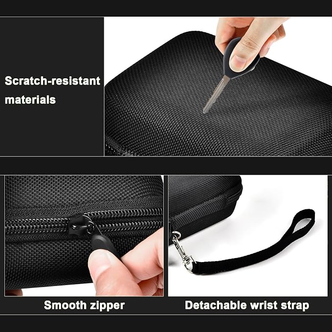 ALKOO Digital Camera Case for CAMKORY, Camera Pouch for KODAK Pixpro -Black | for Lecran/for VAHOIALD Point and Shoot Camera, Hard Carrying Case with Mesh Pocket, Compact for Vlogging, Travel and Storage - Image 6