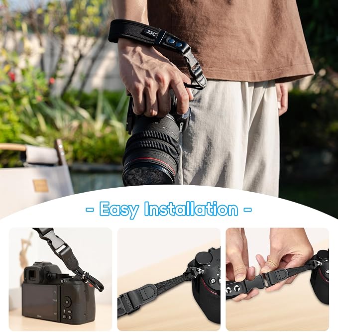 Quick Release Soft Neoprene Camera Hand Grip Strap for Sony RX10 V A7C II R | Camera Wrist Strap for Sony RX10V A7RV A7IV A6700 EOS R5 R6 R7 R8 T8i T7 T7i 90D X Half X100VI XT5 XT30II Z8 Z6 Z7 II Z5 Zfc - Image 5