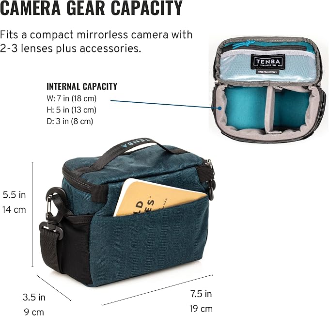 Tenba BYOB 7 Camera Insert - Turns any bag into a camera bag for DSLR and Mirrorless cameras and lenses – Blue (636-627) - Image 2