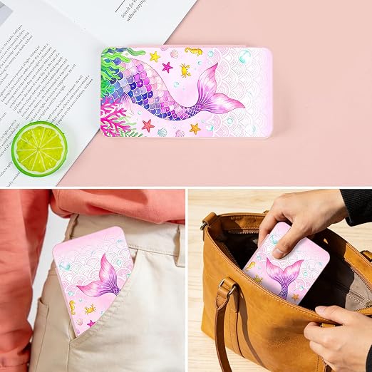 PERFECTSIGHT Switch Game Card Case for Nintendo Switch 2/ Lite / OLED, Switch 2 Game Holder Cartridge Case for Game Cards and 48 SD Cards, Kawaii Portable Compact Storage Box, Mermaid - Image 6