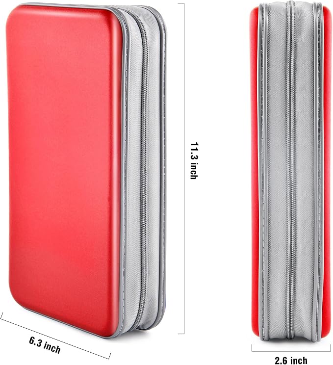 96‑Capacity Hard Plastic CD/DVD Binder for Car, Home & Travel | Zipper‑DVD Organizer, Scratch‑Resistant Sleeves Shield Discs From Dust & Damp; Stores Music, Video, Gaming & Blu‑ray Discs - Image 6