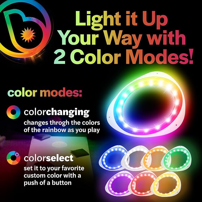 Brightz LED Cornhole Board Ring Lights, 2-Pack - 48-Hour Battery Life - Illuminate Your Game with Dazzling Glows and Ultimate Style for Non-Stop Evening Fun and Excitement (Includes Hole Lights Only) - Image 2