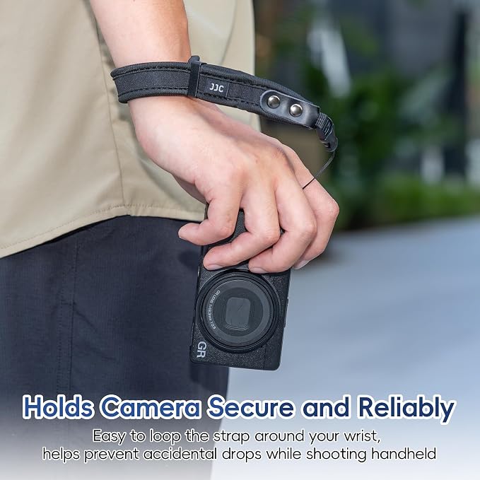 JJC Soft Neoprene Camera Wrist Strap for Compact Cameras with Quick Release | for Ricoh GR IV GR IIIx GR III HDF Monochrome Canon G7X Mark III II G9X Mark II Fujifilm X100VI Sony ZV-1 ZV-1F RX100 VI V IV - Image 6
