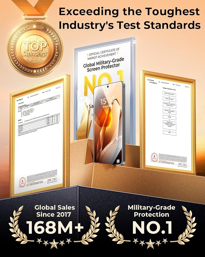 MRGLAS 2 Packs for Samsung Galaxy S26 Ultra Privacy Screen Protector 6.9'' | With 2 Packs Camera Lens Protector [Auto-Dust Removal] 9H Tempered Glass [10X Military Protection], Anti Spy Film,Zero-Bubble - Image 9