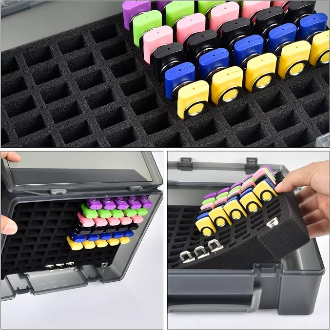FULLCASE Flash Drive Case USB Memory Stick SD Card Storage Organizer- Holds 104pcs Thumb Drive Electronic Accessories Holder for Sandisk/for Samsung/for Inland/for PNY/for Netac (Gray) | Hard Plastic Thumb Drive Organizer,for Lexar,for JOIOT,for SamDat... - Image 4
