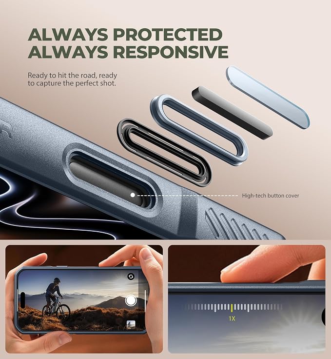 Dexnor for iPhone 17 Pro Max Case, [Built-in Flip Camera Cover & Camera Control Cover & Kickstand], Compatible with MagSafe, Heavy-Duty Rugged Shockproof Magnetic Phone Cover, 6.9 inch Navy Blue - Image 5