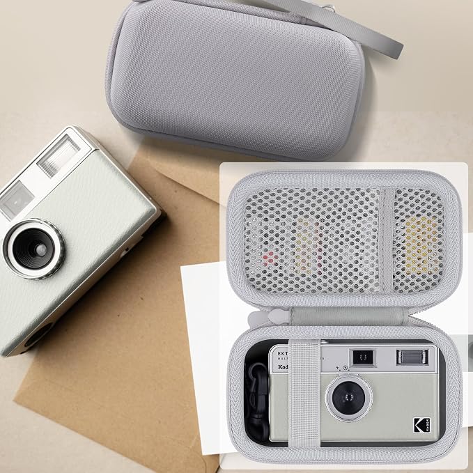Camera Case for KODAK EKTAR H35/H35N/Snapic A1 Frame Film Camera | Protective Storage Box, Portable Carrying Box, Hard Protective Is Specifically Designed, Mesh Pocket, White Case - Image 8