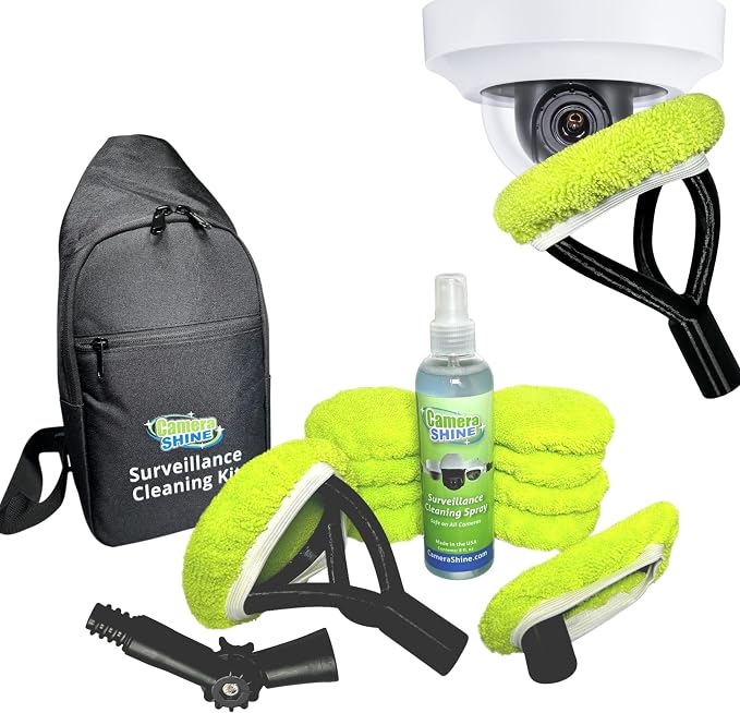 PRO Surveillance Cleaning Kit - Safely Clean Any Security Camera Safely from The Ground by CameraShine