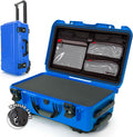 NANUK 935 Hard Case with Cubed Foam and Lid Organizer for Camera & Lenses – Waterproof Protective Equipment Case with Wheels, 22” x 14” x 9” – Dustproof, Carry-On Approved for Most Airlines – Blue by NANUK