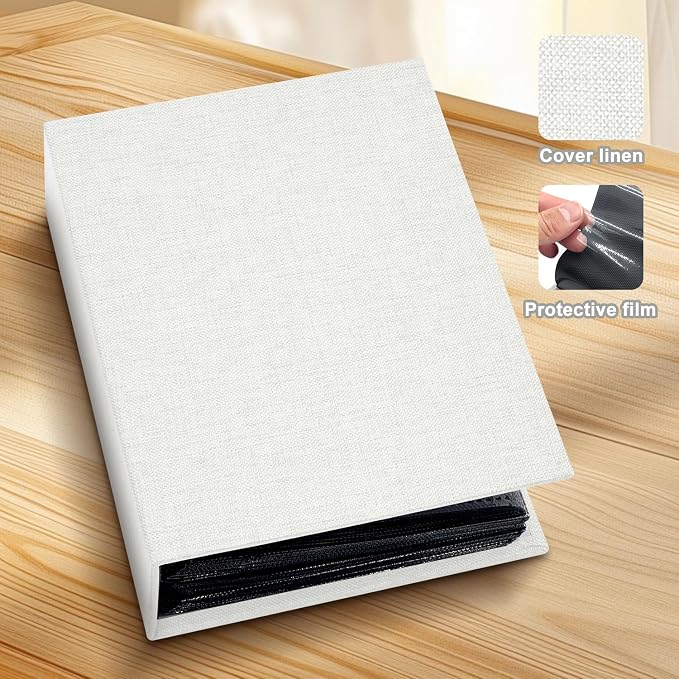 Photo Album 4x6 100 Pockets for Wedding Gifts,Linen Hardcover Picture Albums for Family Anniversary Baby Vacation Pictures - Image 4
