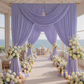 20ft x 10ft Wrinkle Free Lavender Backdrop Curtains for Parties, Polyester Light Purple Photo Backdrop Drapes for Wedding Photography Birthday Party Background Baby Shower by ENJOYYOURPARTY