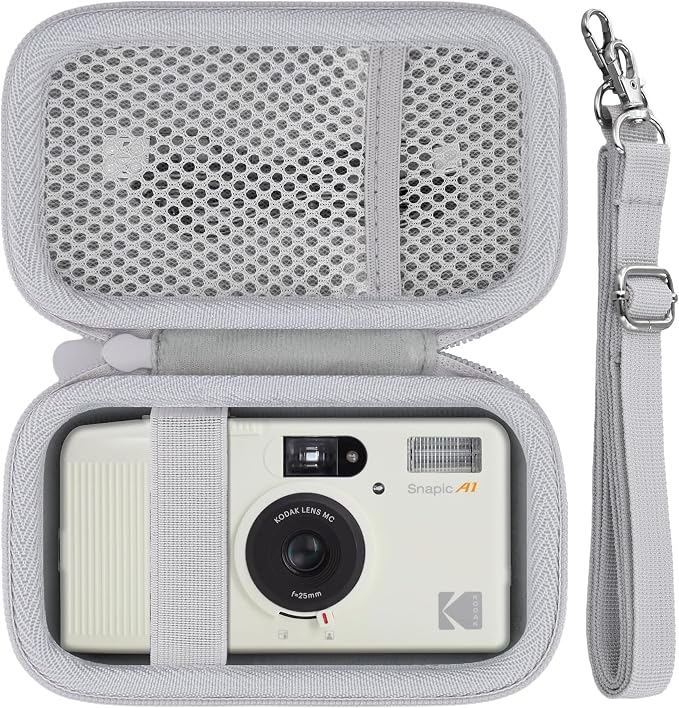 Camera Case for KODAK EKTAR H35/H35N/Snapic A1 Frame Film Camera | Protective Storage Box, Portable Carrying Box, Hard Protective Is Specifically Designed, Mesh Pocket, White Case - Image 2